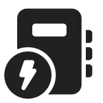 Notebook Lightning SVG Icon